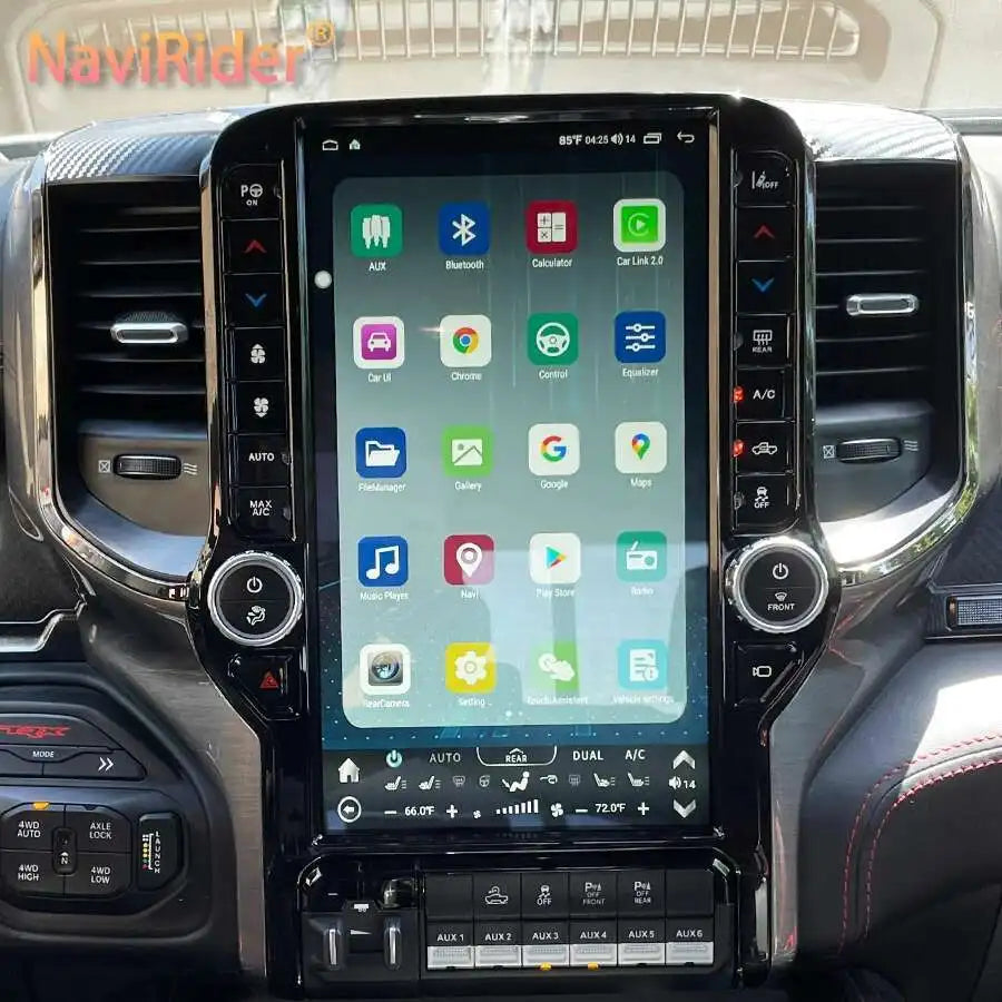 Écran tactile Android Radio 2din pour Dodge Ram 2019 – 2021, GPS Carplay, lecteur vidéo multimédia de voiture, unité principale stéréo Navi 13.6 pouces