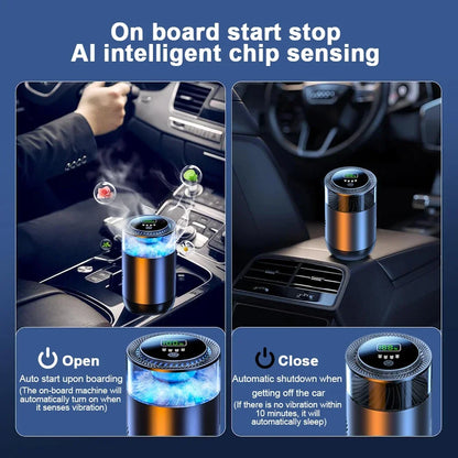 Désodorisant aromatique pour voiture, diffuseur de véhicule créatif, lumière ambiante, brume de nuage, parfum, arôme de voiture électrique, bon odeur, cadeau pour la maison