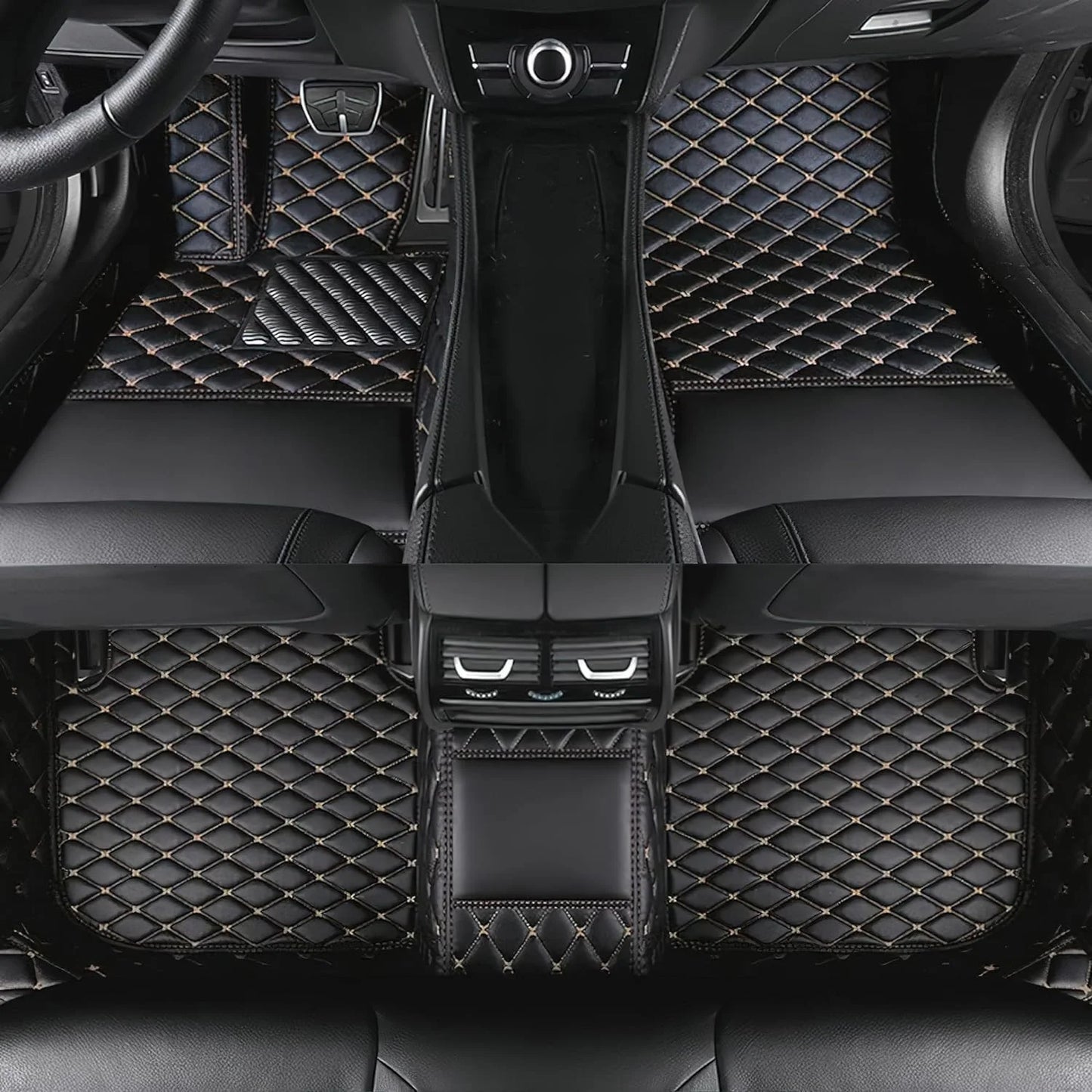 Tapis de sol de voiture en cuir pour BYD Yangwang U8 2023 2024 2025 2026, ensemble complet imperméable pour tous les temps