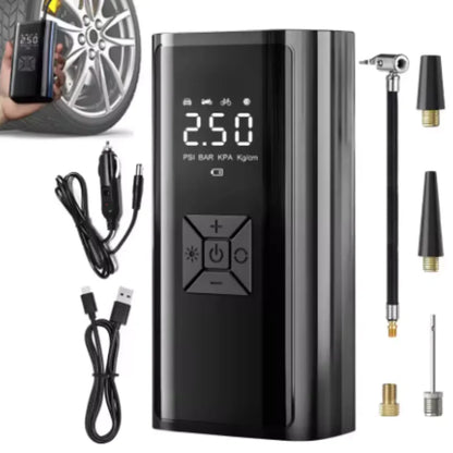 Pompe à Air sans fil, gonfleur de pneus électrique Portable pour voiture, vélo, moto, Mini compresseur d'air, injecteur d'air pour pneus