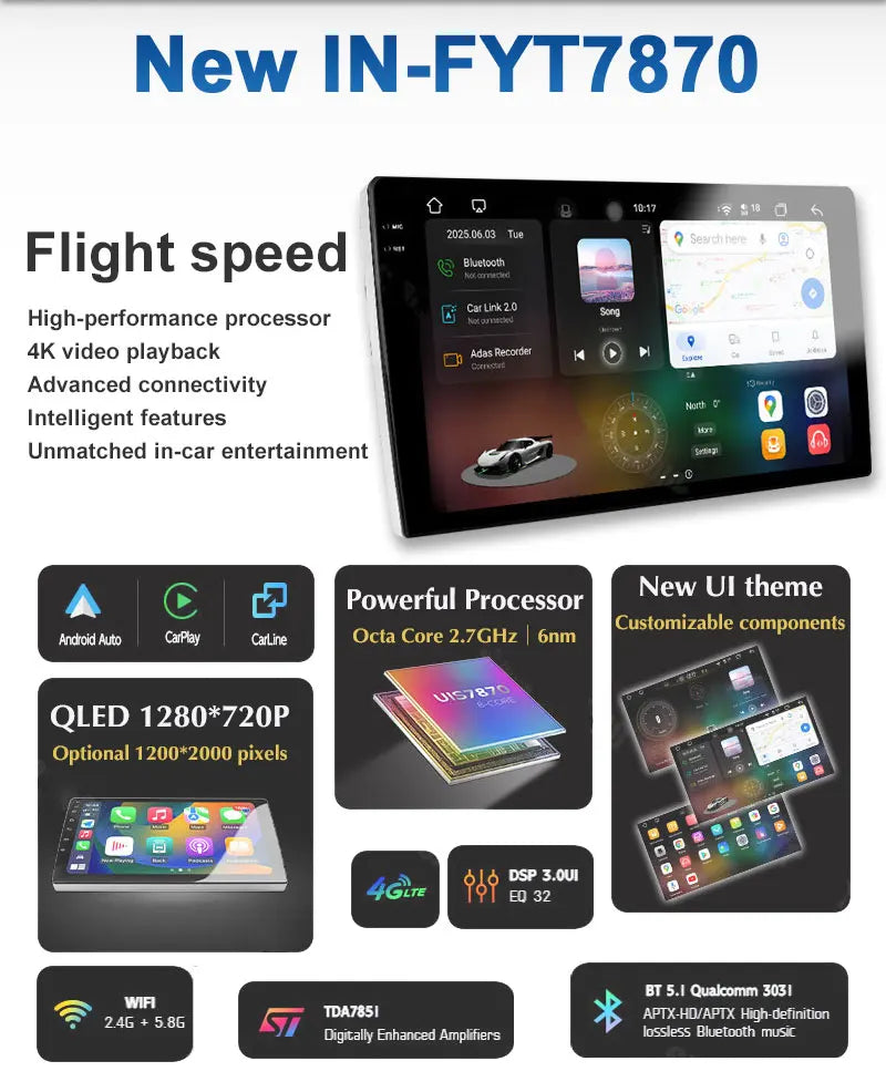 Autoradio Android 9 pouces pour KIA Morning 3 Picanto 2016 2017 2018 2019 2020 - 2023, GPS stéréo Carplay Autoradio DAB WIFI DSP RDS