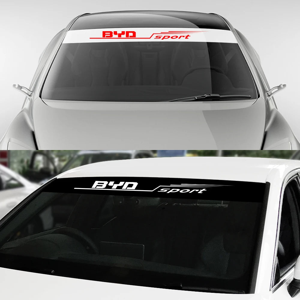 Autocollant en vinyle pour pare-brise de voiture, décalcomanie de décoration, accessoires de réglage automatique pour BYD F3 E6 Yuan Plus Atto F0 G3 I3 Ea1 Song Max Tang Dmi