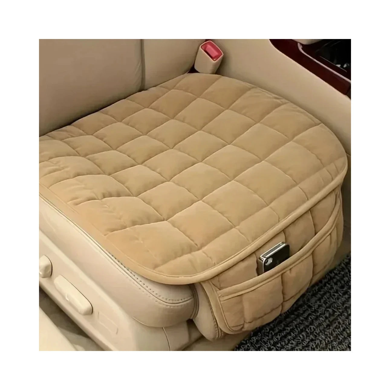 Housse de siège de voiture, coussin chaud d'hiver, antidérapant, universel, pour chaise avant, coussin respirant pour véhicule, protection automobile