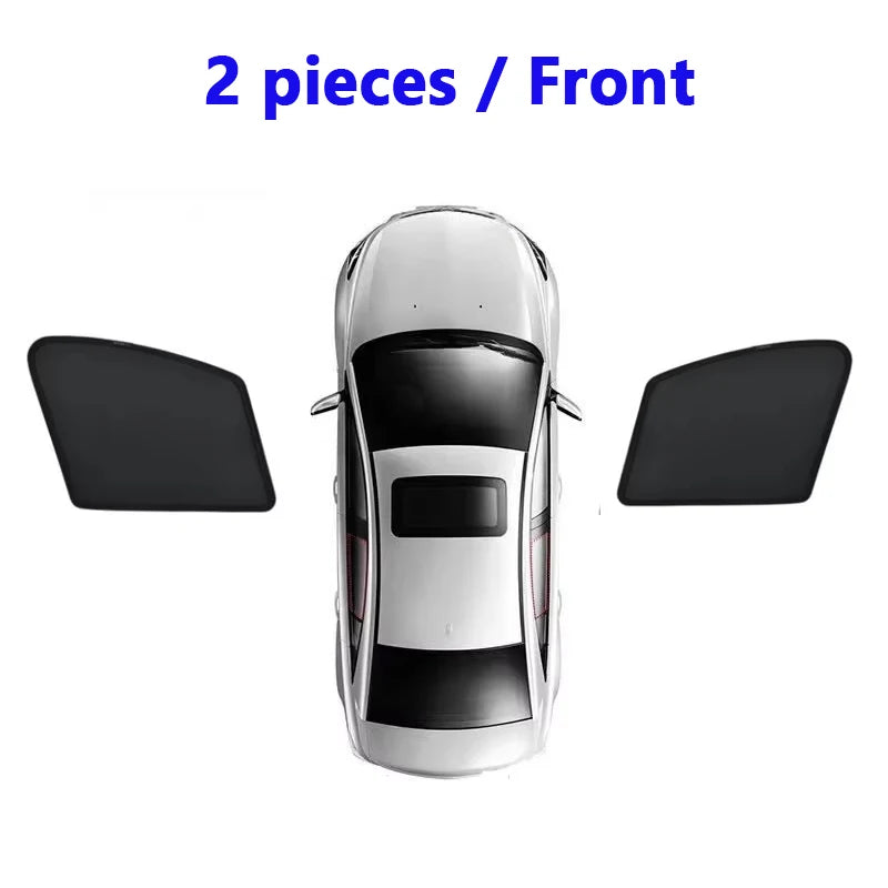 Visière de voiture en maille pour Geely Lynk & Co 02 MK2 Z20 E335 2024 ~ 2026, pare-soleil magnétique en maille, rideaux, accessoires automobiles