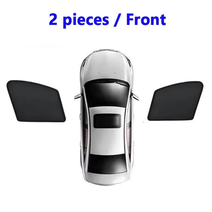 Visière de voiture en maille pour Geely Lynk & Co 02 MK2 Z20 E335 2024 ~ 2026, pare-soleil magnétique en maille, rideaux, accessoires automobiles