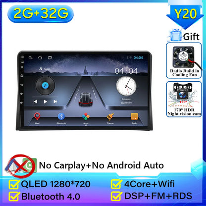 Pour Volkswagen Multivan T5 2003 2004 -2015 autoradio Carplay Navigation GPS Android Auto Android 15 affichage stéréo No 2din WiFi