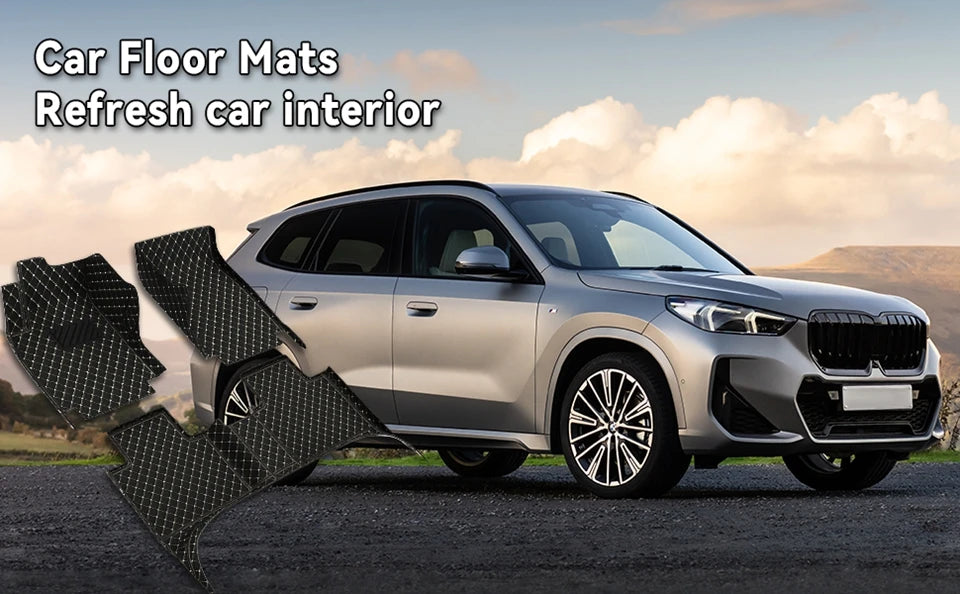 Tapis de sol en cuir personnalisé pour BMW Série 3, F30, F31, Touring F34, IGHTG20, 20-23, Couverture complète, Auto, Doublures de sol de luxe
