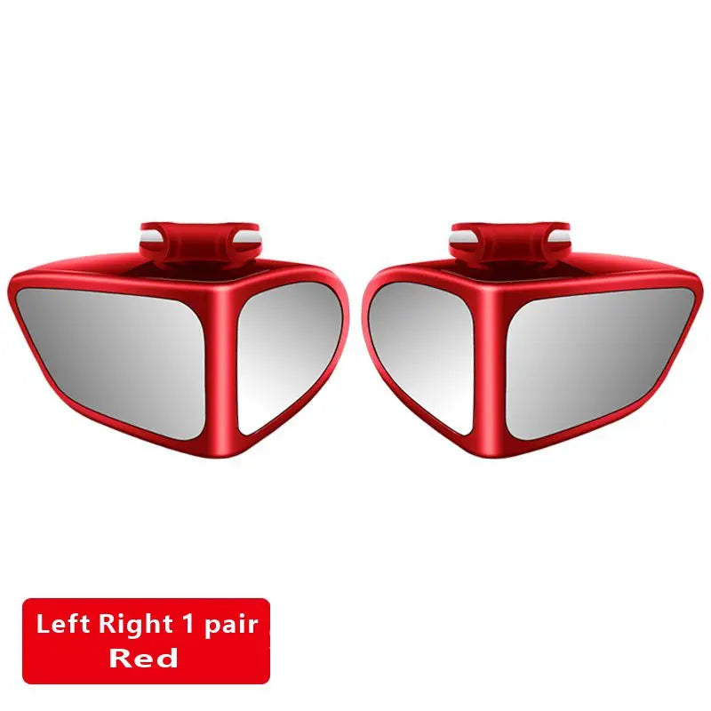 Rétroviseurs de voiture réglables et rotatifs, rétroviseur grand angle, rétroviseur de sécurité transparent, accessoires convexes, angle mort à 360 °, 2 pièces