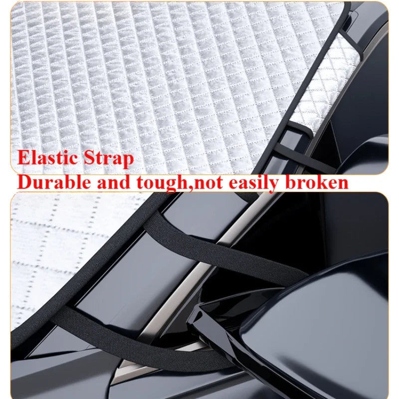 Pare-soleil de pare-brise avant de voiture, housse de neige pour Ford Fi.C. Focus 3, 4, Mondeo, Ecosport, Kuga, Focus ST, Ice Frost Guard, Sun Protector