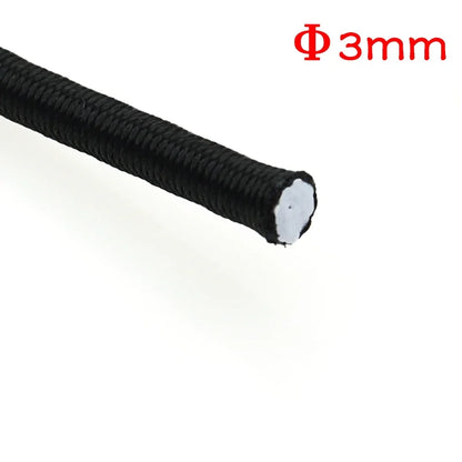 3/4/5/6/8MM noir fort cordon élastique élastique couture vêtements artisanat fournitures bande élastique élastiques corde bandes accessoires