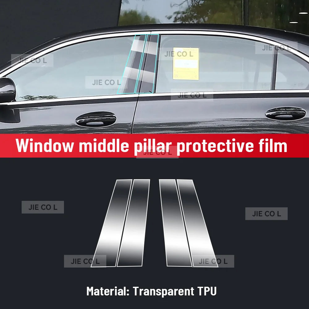 Film de protection transparent pour Console centrale intérieure Mercedes Benz GLC 2024 2025, teinte anti-rayures en TPU pour voiture, accessoires de rénovation