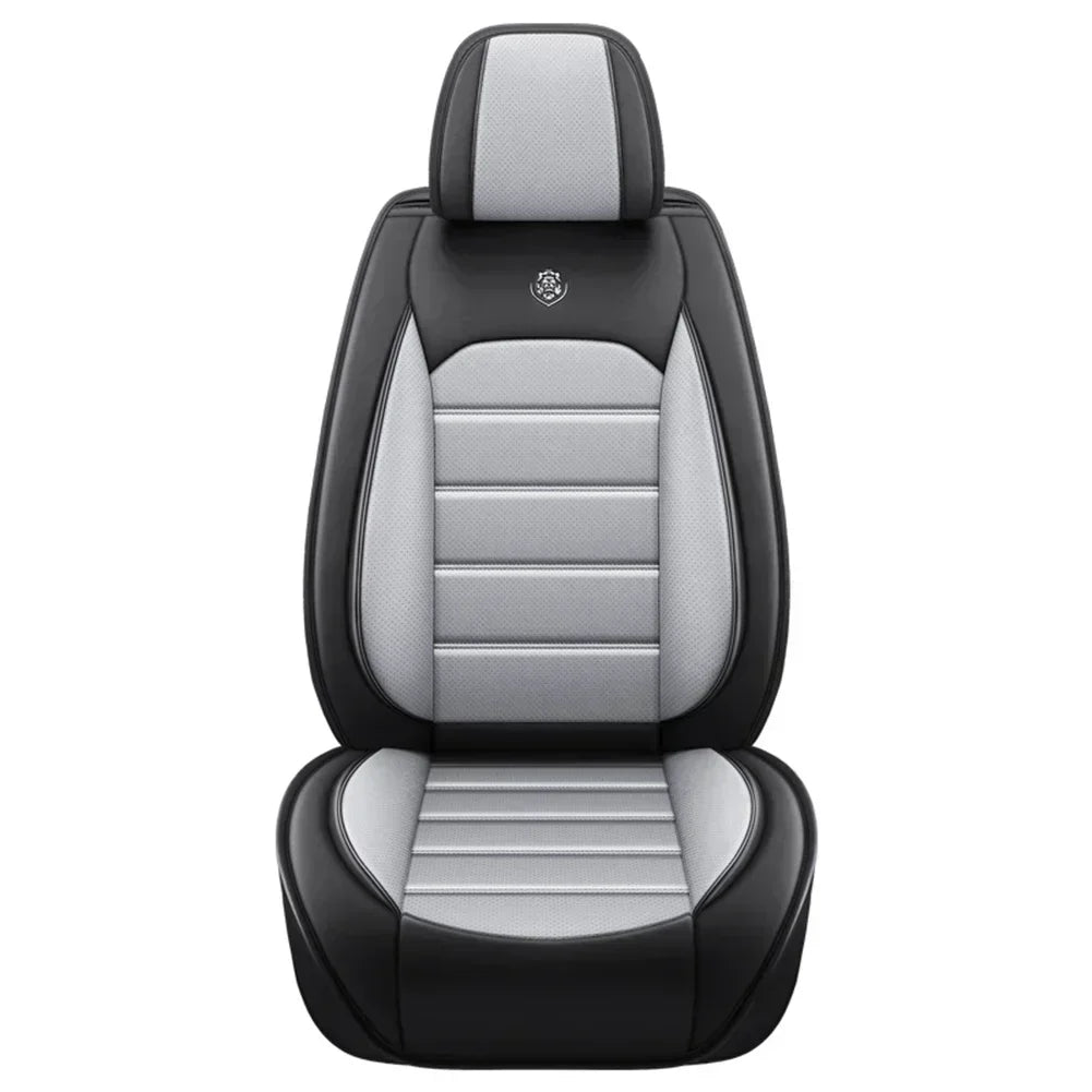 Ensemble complet de housses de siège de voiture en cuir PU, protection de banc fendue avant et arrière, quatre saisons universelles, adaptées à la plupart des accessoires de voiture SUV