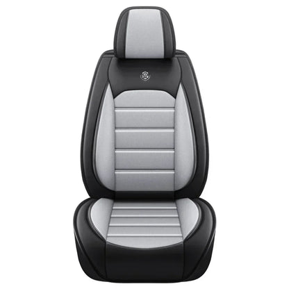 Ensemble complet de housses de siège de voiture en cuir PU, protection de banc fendue avant et arrière, quatre saisons universelles, adaptées à la plupart des accessoires de voiture SUV