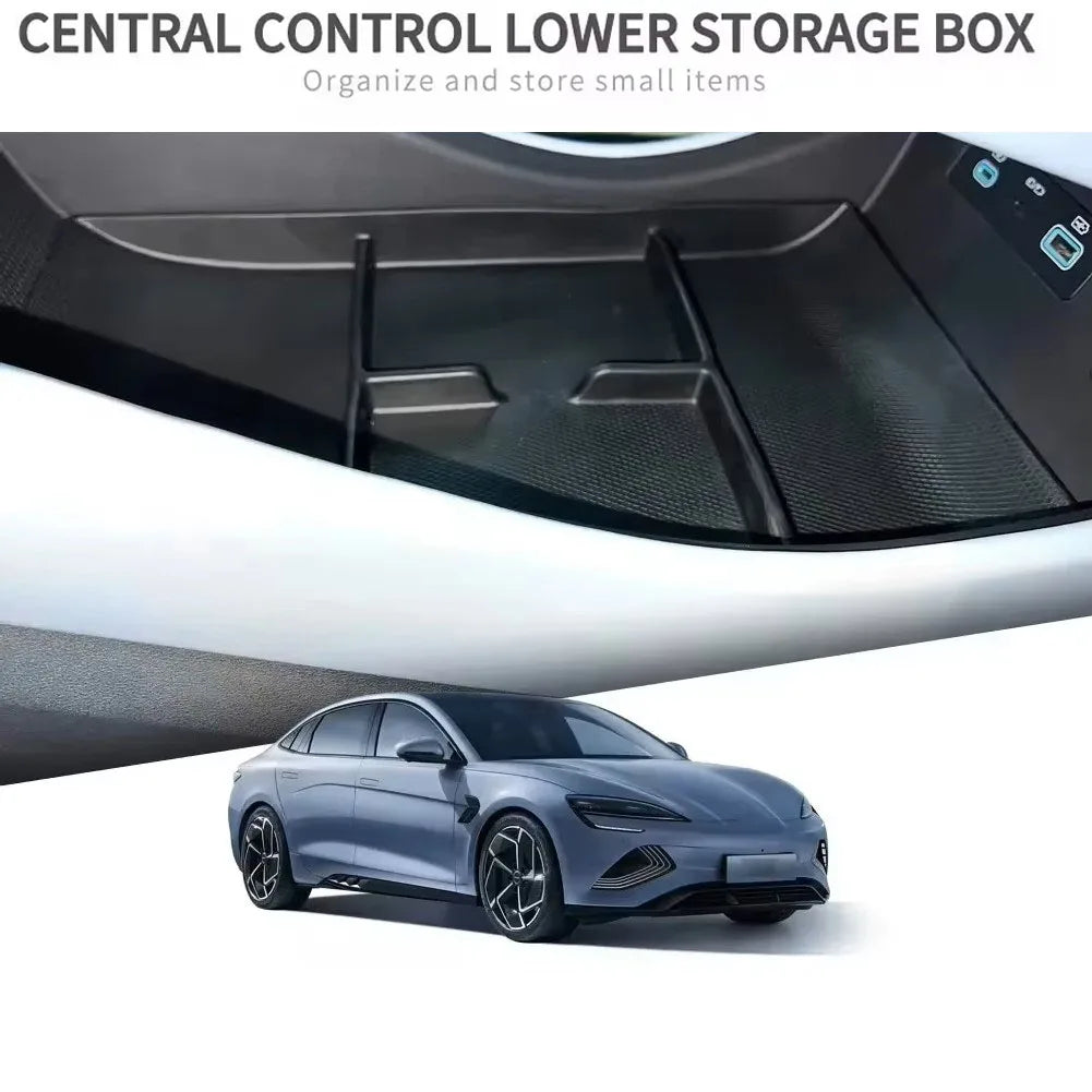 Accoudoir Central pour BYD Seal EV, boîte de rangement de couche inférieure, plateau de Console centrale de voiture en TPE, organisateur d'accessoires