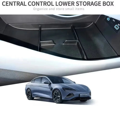 Accoudoir Central pour BYD Seal EV, boîte de rangement de couche inférieure, plateau de Console centrale de voiture en TPE, organisateur d'accessoires