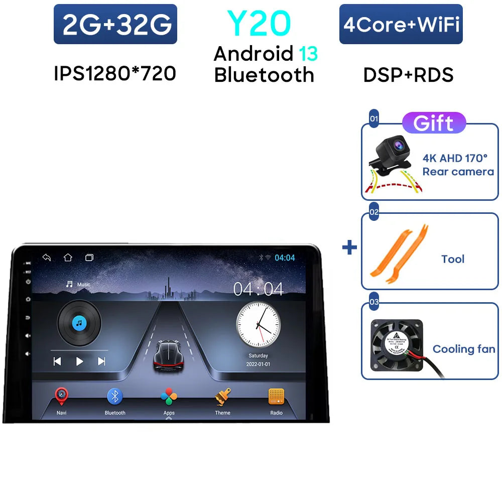 Autoradio Carplay pour citroën Berlingo 2019 Peugeot Partner Rifter 2020 pour Opel Combo Navigation GPS Android Auto WiFi No 2din