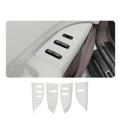 Autocollant de panneau de levage de verre en Silicone pour voiture, Film de protection pour panneau de cadre de bouton de fenêtre pour Zeekr 7X 2024 2025 2026 accessoires