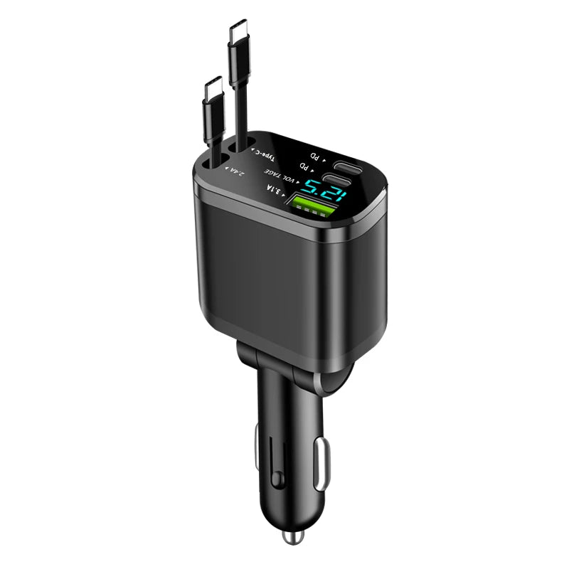 Chargeur de téléphone portable pour un à cinq véhicules, prenant en charge une charge ultra rapide, avec lumière ambiante et ciel étoilé