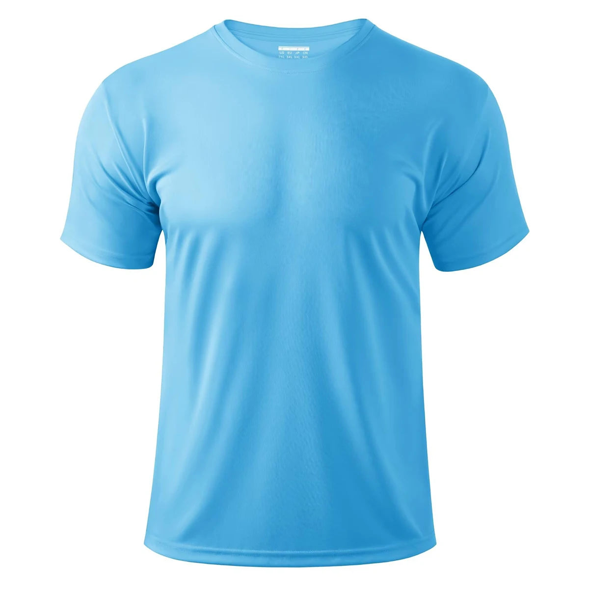 TACVASEN UPF 50 + UV chemise hommes col rond manches courtes basique été t-shirt style décontracté salle de sport Fitness course natation séchage rapide t-shirt hauts