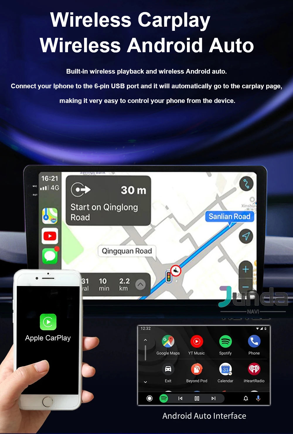 Android 15 autoradio Carplay pour Peugeot Partner 1 2002 - 2008 Partner origine 1 2008-2011 Android Auto lecteur multimédia stéréo
