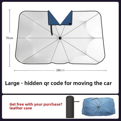 Parasol de voiture d'été, protection solaire, isolation thermique, équipement avant, panneau de stationnement de voiture