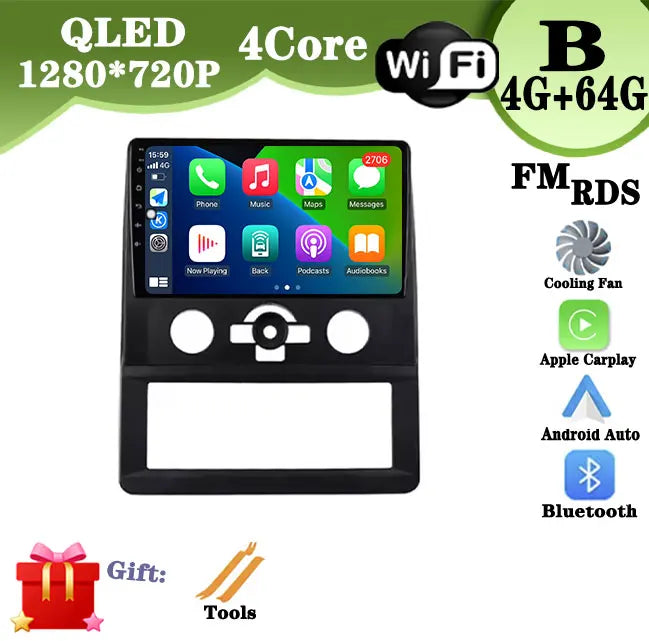 DSP راديو سيارة Carplay لـ Foton Royal Salon K1 G7 G9 GPS ملاحة Android Auto ستريو مشغل وسائط متعددة 4G Wifi BT