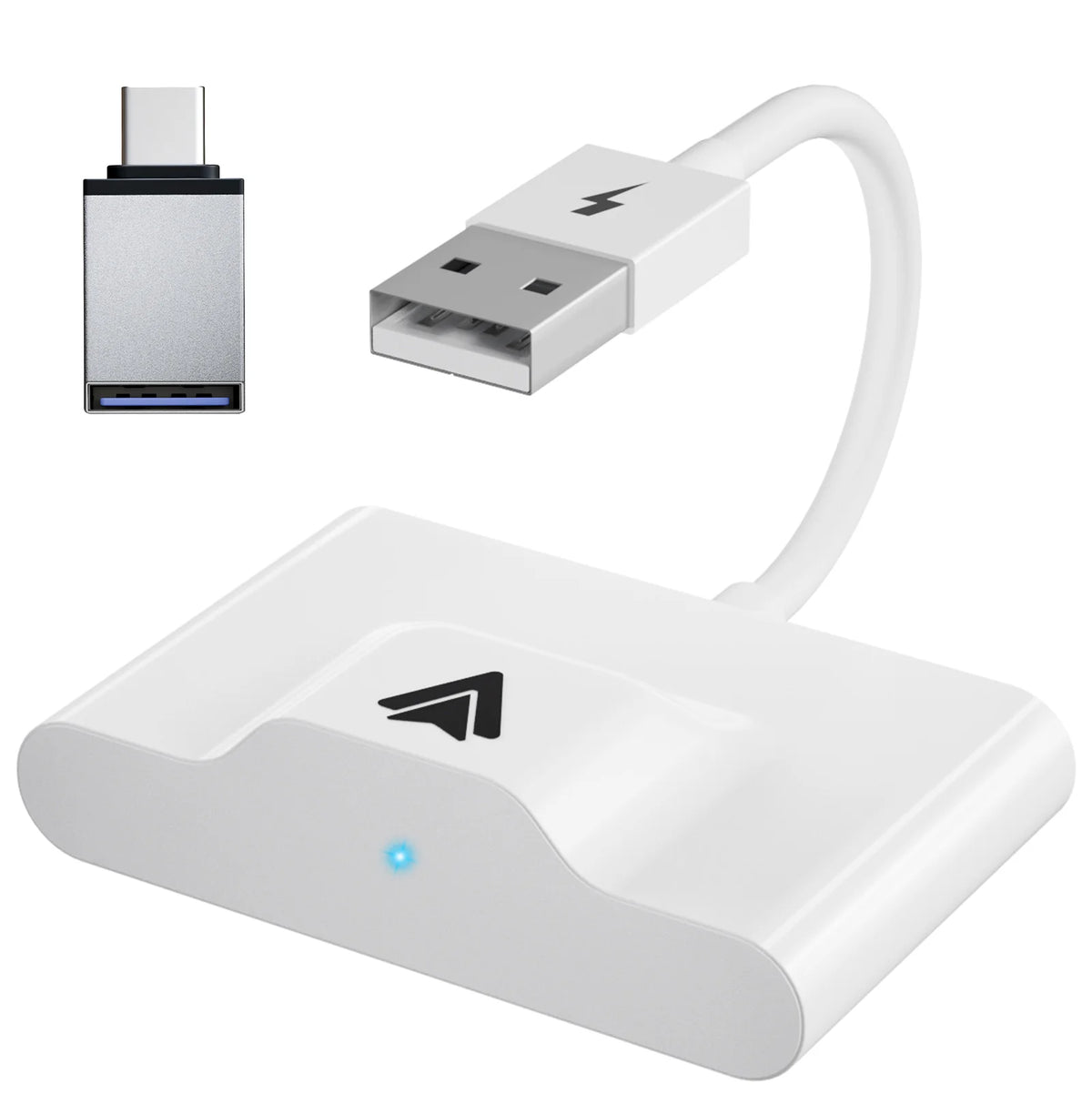Adaptateur CarPlay sans fil IOS ou Android Auto sans fil 5G WiFi type-c USB Plug Play CarPlay sans fil