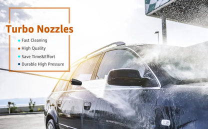 Nettoyeur de surface sous châssis de 24 pouces pour nettoyeur haute pression, balai à eau pour lavage de châssis de voiture, connecteur rapide 1/4 pouce, compatible Karcher Sun Joe