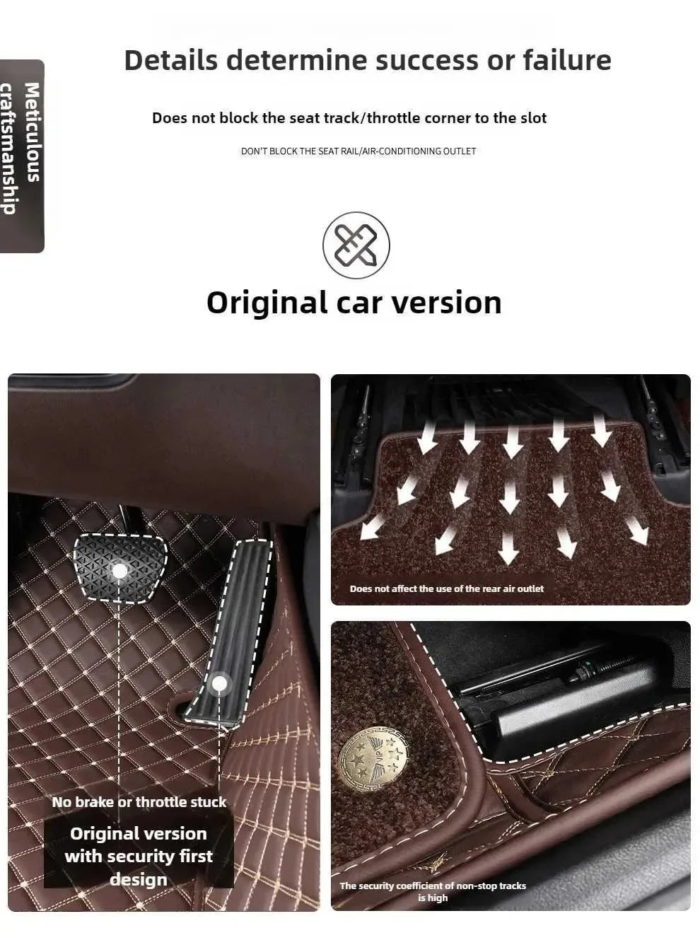 Tapis de sol de voiture Double couche 7D, pour Lifan X50 2014 2015 2016 2017 2018, imperméable, couverture complète, doublures de sol de luxe, Carpe