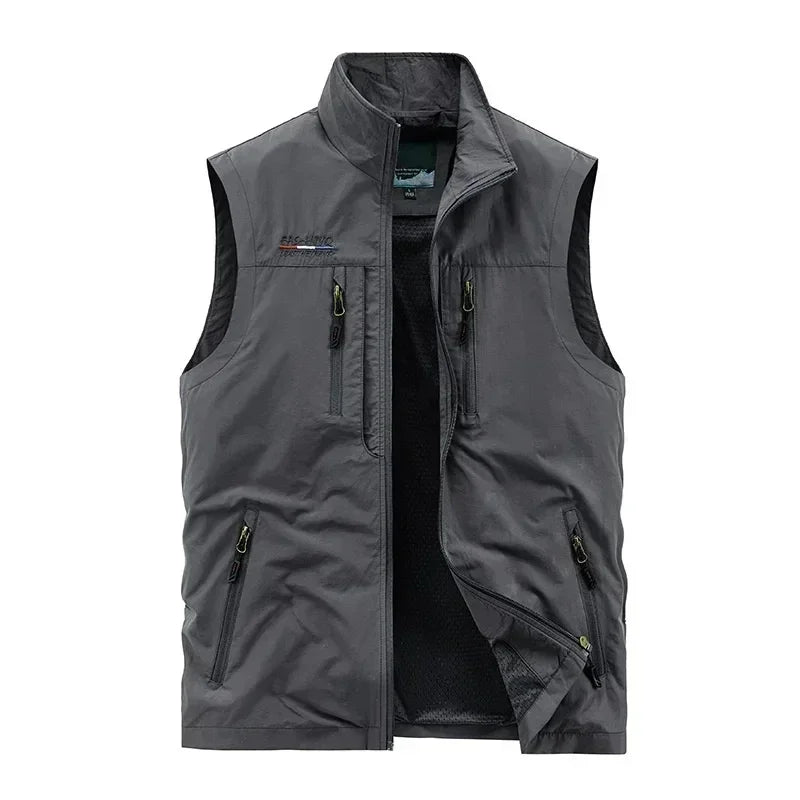 Veste sans manches pour hommes, gilet d'été pour Cargo, escalade, chasse, photographe en plein air, pêche, Camping, vêtements de travail, 2024