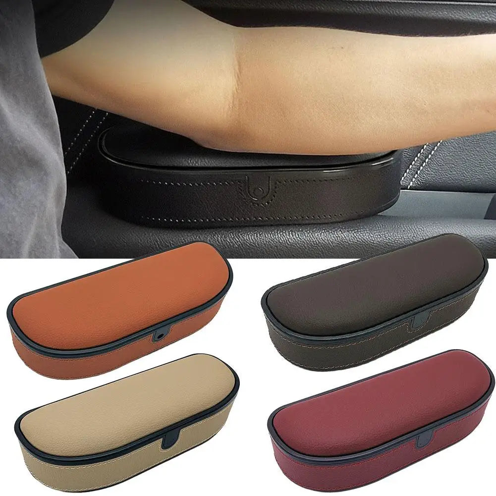 Support d'accoudoir de porte de voiture universel, hauteur réglable, coussin de rangement, accoudoir de voiture avec boîte en cuir PU souple, support d'accoudoir X2Y0
