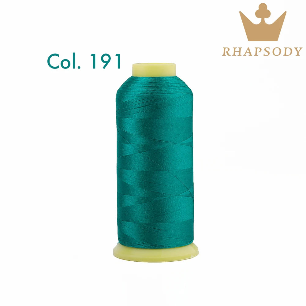 Bal apsody-Fil à broder en polyester, 5000m, 40WT, 120 tches, 200, pour machine à broder Brother Singer Janome Babylock, couture à domicile