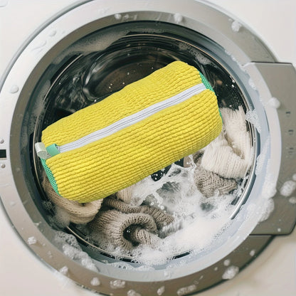 Sac à chaussures à fermeture éclair - sac de lavage de chaussures robuste pour lave-linge et sèche-linge, sac de lavage ovale, adapté aux chaussures de sport