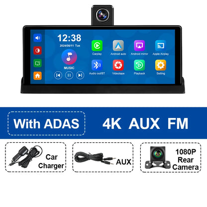 Srnubi 10.26 ''4K ADAS Dashcam voiture DVR Android Auto Carplay écran automobile système Intelligent enregistreur vidéo moniteur rétroviseur