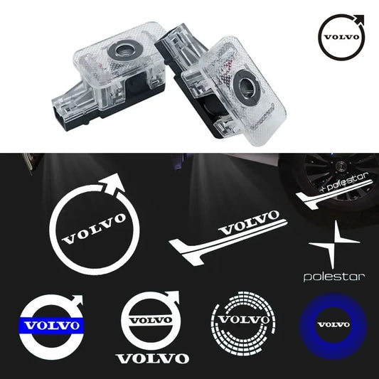 Lumière de Projection LED pour porte de voiture, lumière de bienvenue pour Volvo XC90 V90 V60 XC60 V40 S80 S60 S90 C40 XC40 V70 XC70 C30 C70 E