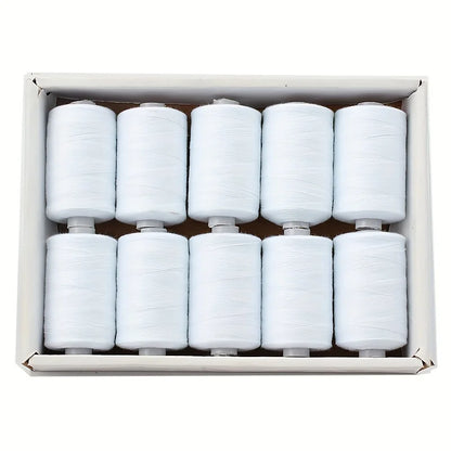 Fil à coudre - 10 fils en polyester pour machine à coudre, quilting et à coudre à la main - Ensemble de 1000 yds par bobine