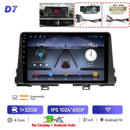 QSZN pour KIA Picanto Morning 3 JA 2018 - 2019 Android 13 autoradio lecteur vidéo multimédia CarPlay Auto 4G GPS Navigation stéréo