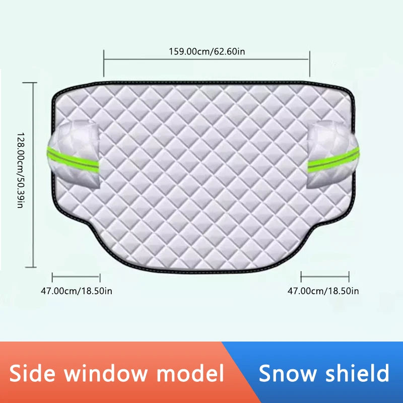 SEAMETAL épaissir pare-brise de voiture bouclier de neige 5 aimants grande taille Protection complète fenêtre avant couverture de neige coupe-vent Anti couverture de glace