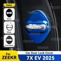 Couvercle de boucle de serrure de porte de voiture, couvercle antirouille, décoration, accessoires de Protection en acier inoxydable pour ZEEKR 7X EV 2025 2026