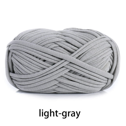 Fil en tissu élastique de 100g 30m de haut, épais, fait à la main, sac tricoté au Crochet, panier de rangement, paquet de matériel de fil au Crochet