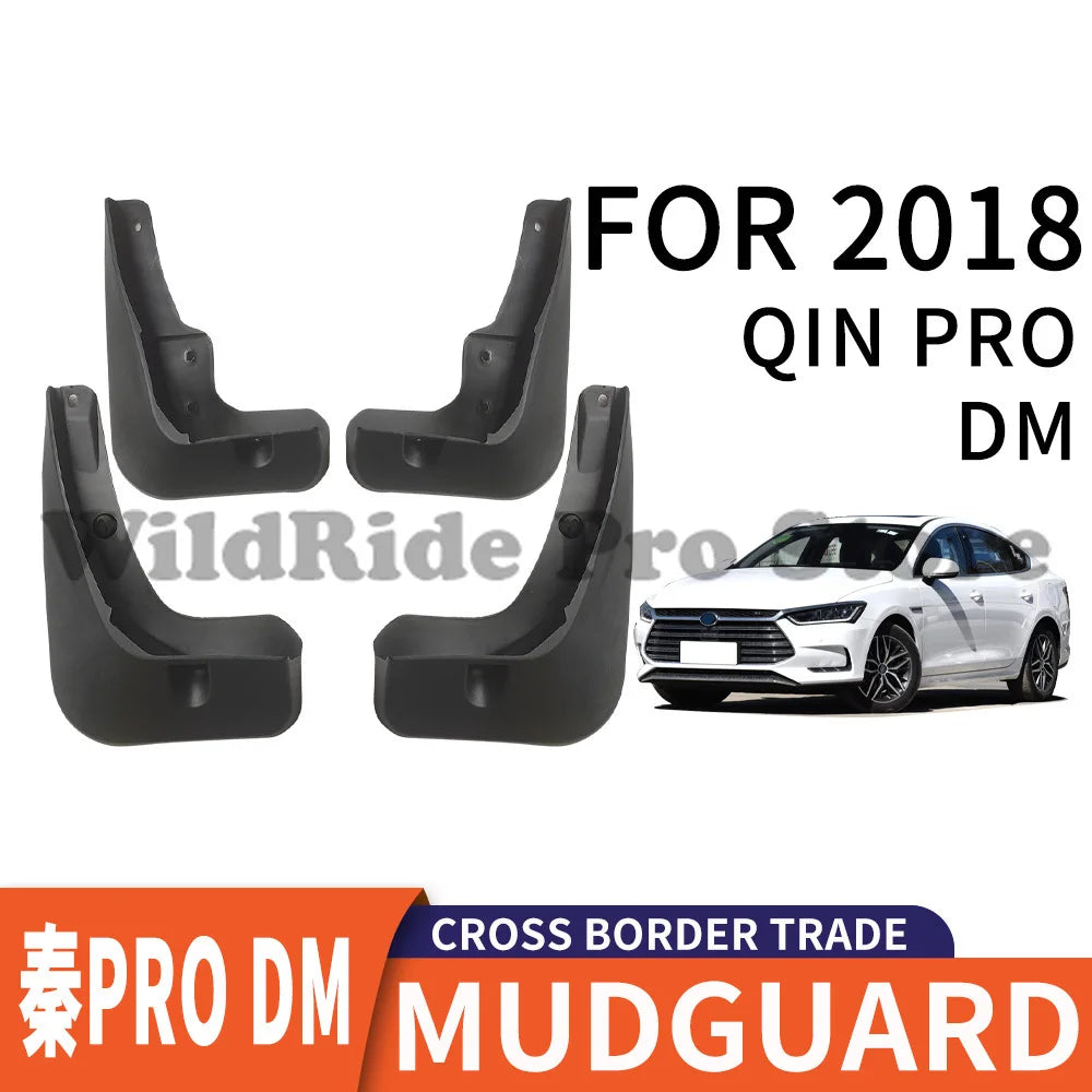 Garde-boue avant et arrière pour voiture hybride BYD Qin PRO DM 2018, Installation facile, Protection de garde-boue en caoutchouc souple PP