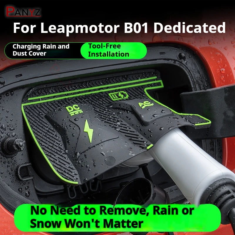 Pour Leapmotor B01 B10 C01 C10 C11 C16 24-26 dédié nouvelle énergie Port de chargement de voiture couverture de protection étanche pistolet couverture de pluie