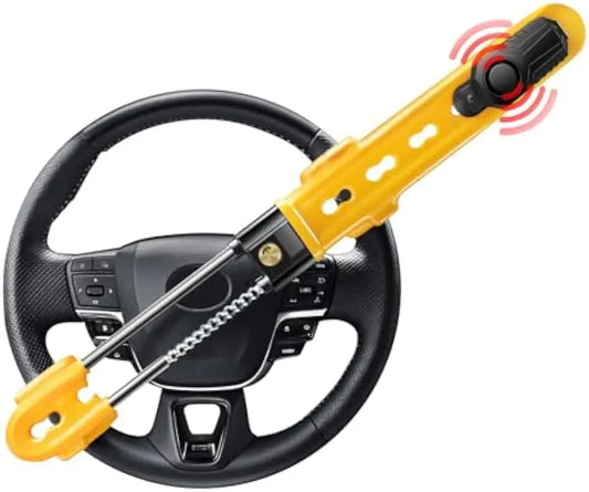 Verrouillage de volant robuste avec alarme 113dB, dispositif antivol réglable pour voitures, camions, fournes, SUV
