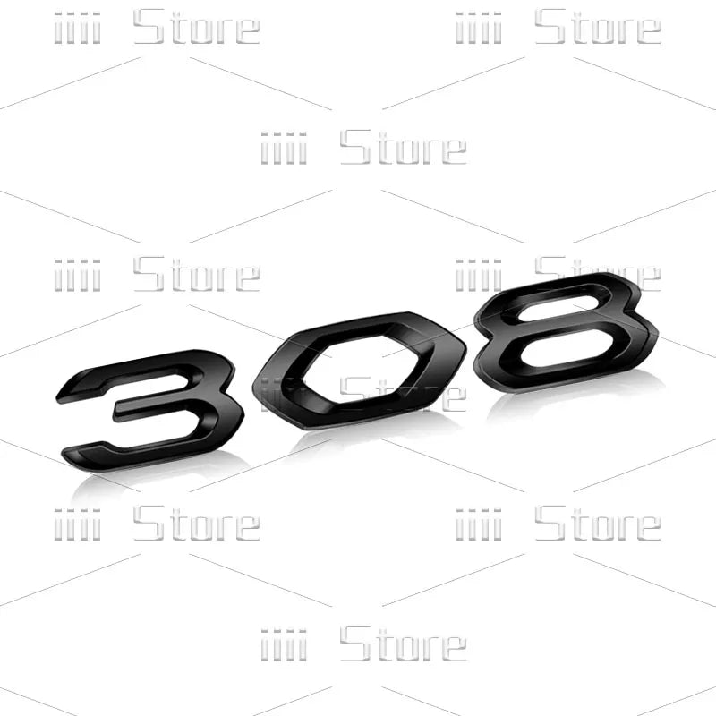 Autocollant 3D en métal chromé pour voiture, autocollant latéral de garde-boue de coffre arrière, accessoires automobiles pour Peugeot 208 308 408 508 GT RCZ