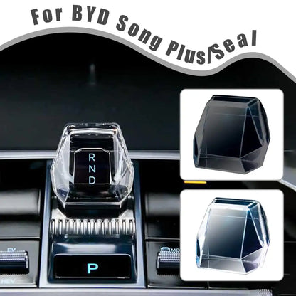 Étui de protection pour équipement de commande centrale, levier en cristal, accessoires de style intérieur pour BYD Song Plus/Seal U DM-i/EV 2023 – 2025