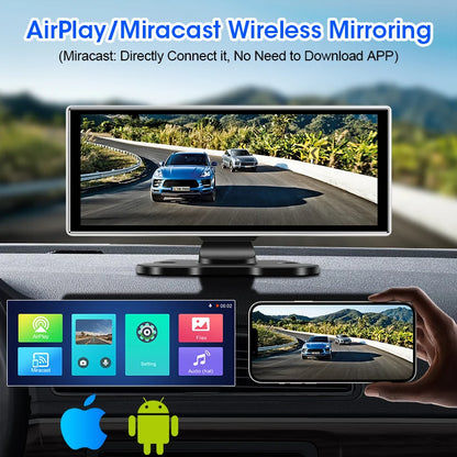 Systèmes intelligents de voiture de 11.26 pouces, lecteur vidéo multimédia, autoradio Portable, sans fil, CarPlay, Android, accessoires d'écran automatique
