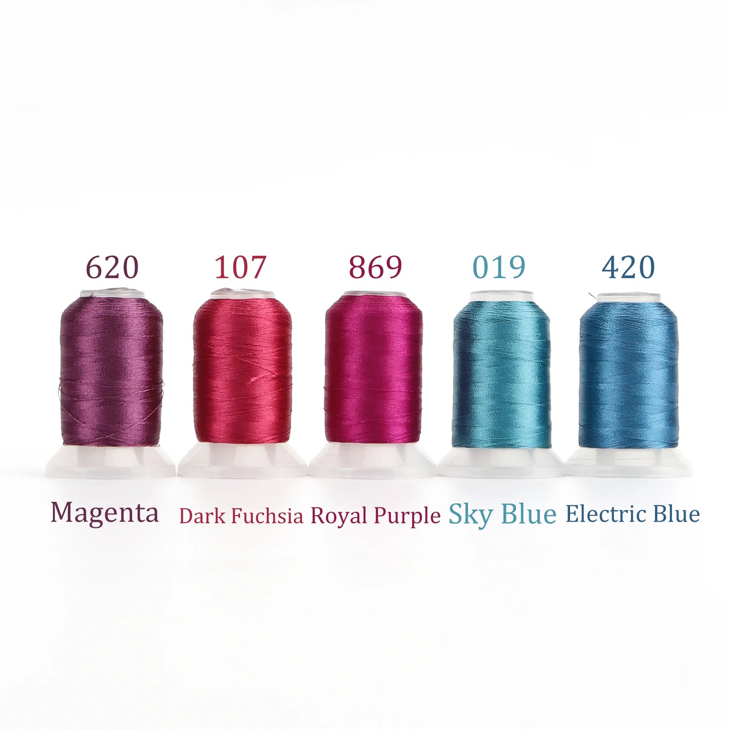 Ensemble de 63 couleurs Brother, fil à broder en Polyester de qualité supérieure, 500M (550 ans), chaque bobine, Machine domestique pour Brother Babylock Janome Singer
