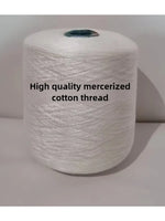 Fil de coton mercerisé 100% fin, 500g, pour tricoter à la main, vêtements au Crochet, sac à chaussettes, bricolage, fil pour bébé de haute qualité, doux pour la peau