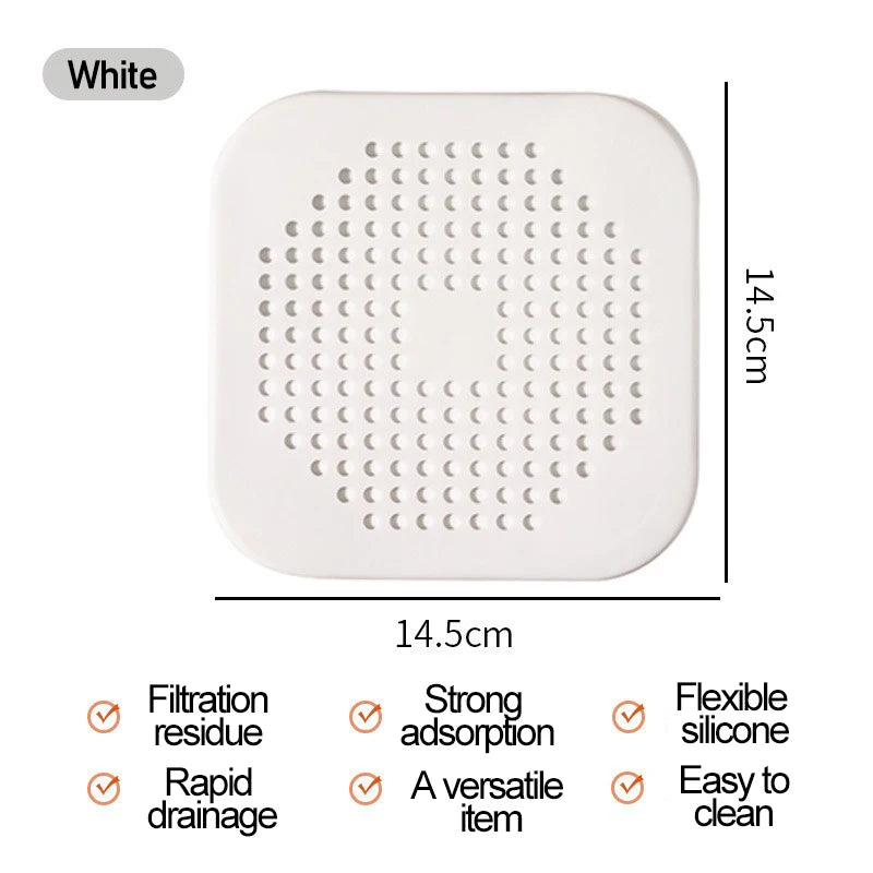 Crépine pour douche, filtre à cheveux, bloqueur d'évier, bouchon de bain, maille de salle de bain pour vidange de cheveux, filtre d'évier de cuisine GLQ01