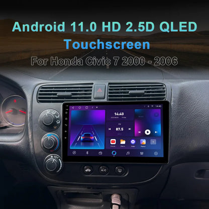 MAMSM-Autoradio pour Honda Civic 7, LHD, RHD, 2000-2006, Android 13, Limitation, Lecteur vidéo, GPS, 4G, Carplay, Auto Stereo, Head Unit